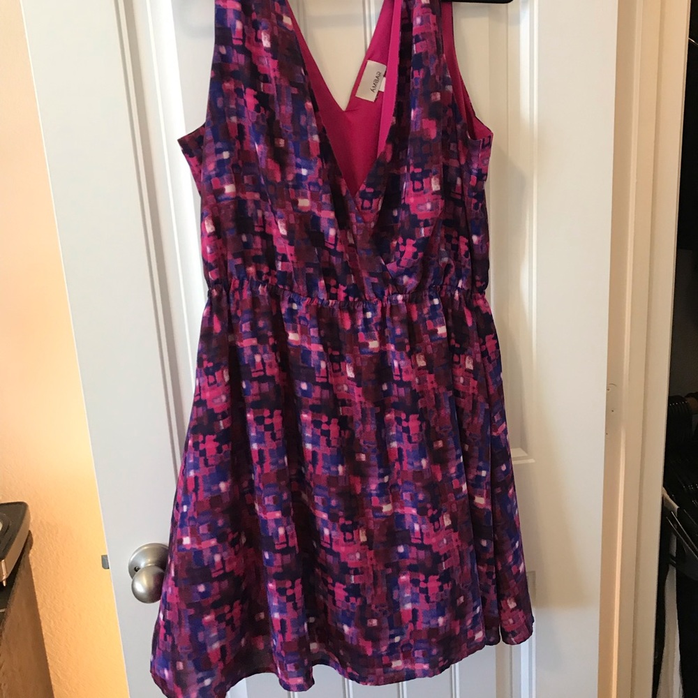 Purple and pink dress